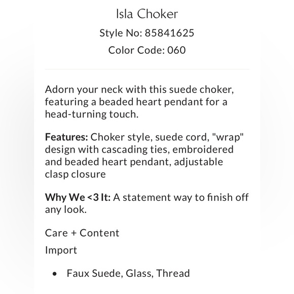 Free People Isla Choker Faux Suede Rhinestones Beads Color Red Cocoa - Picture 5 of 5